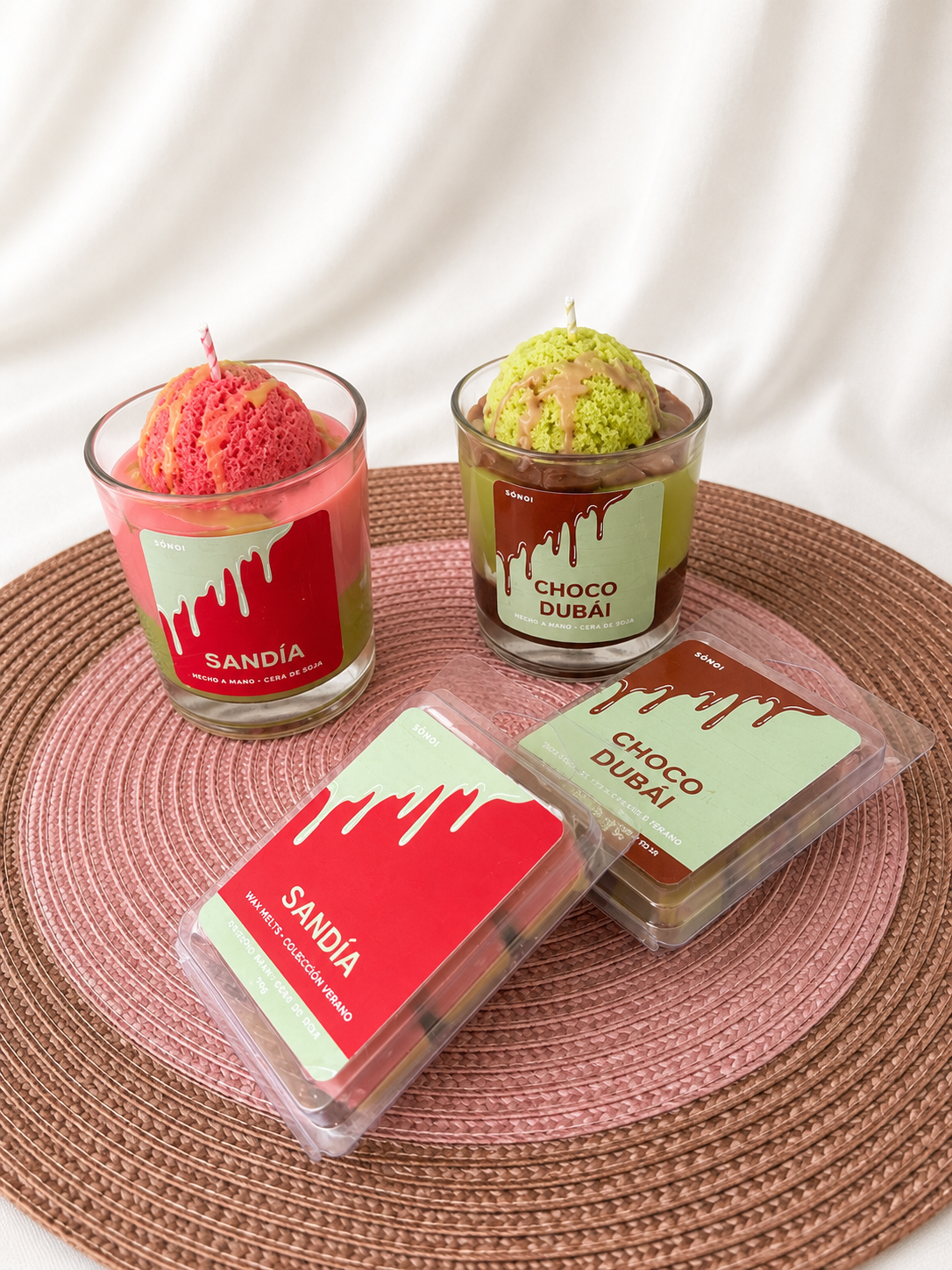 Pack completo helados • Sandía/Choco Dubái