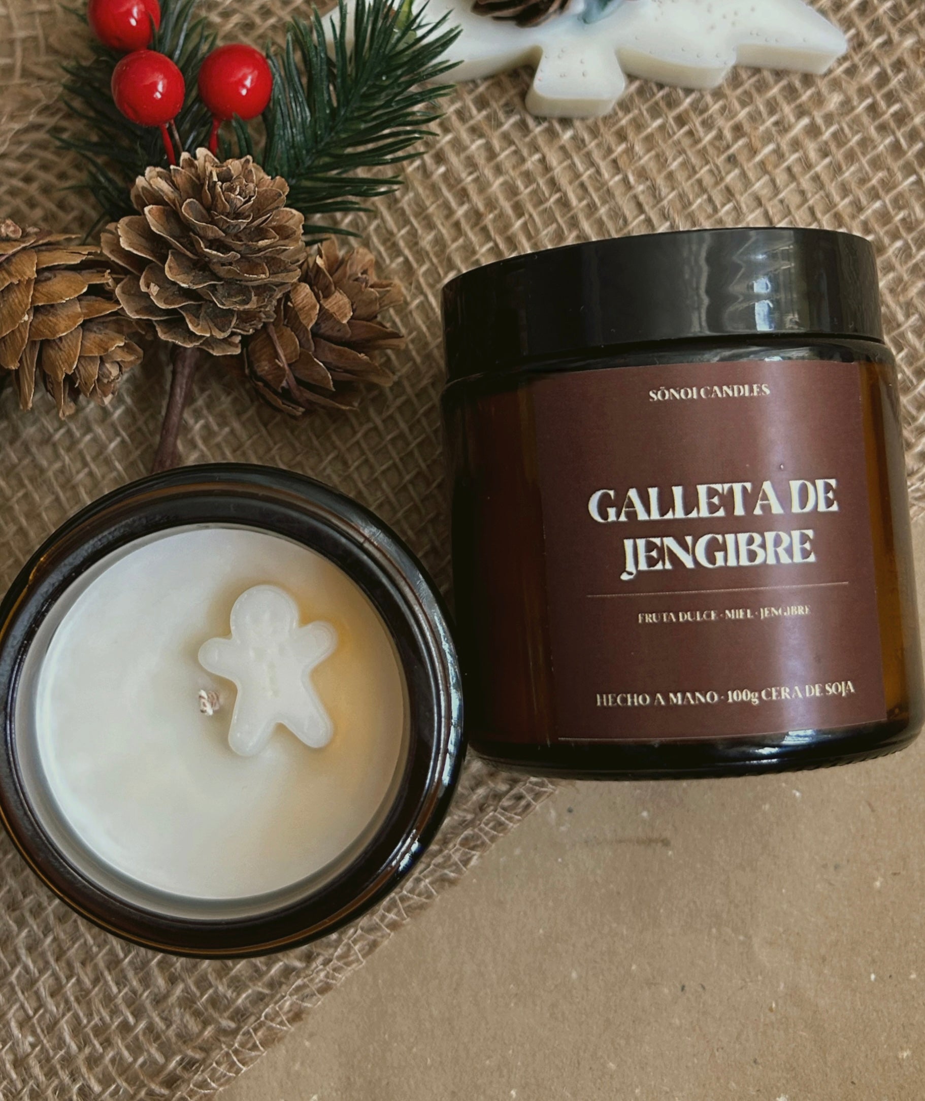 Vela galleta de jengibre