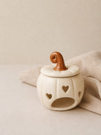 Quemador calabaza corazones