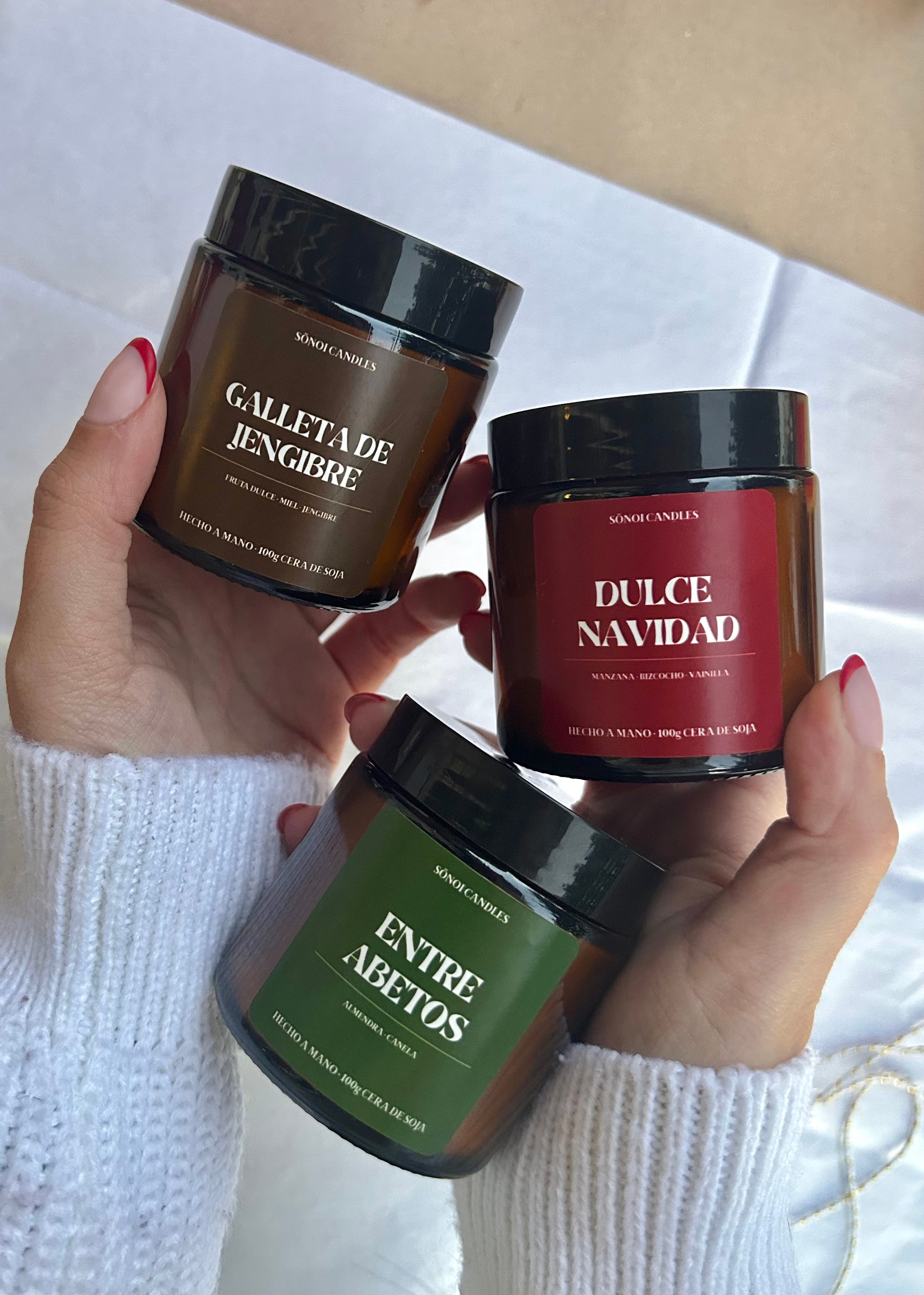 Pack Navidad 1 • 3 velas + Ambientador especial.