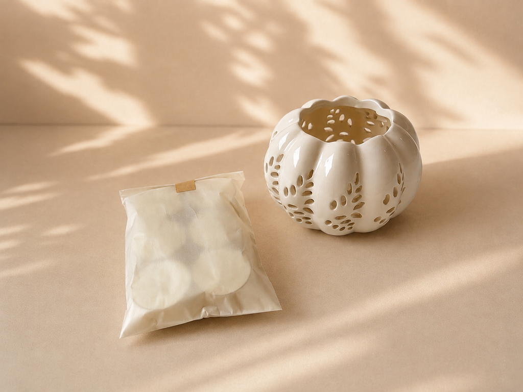 Portavelas + 6 velas de té
