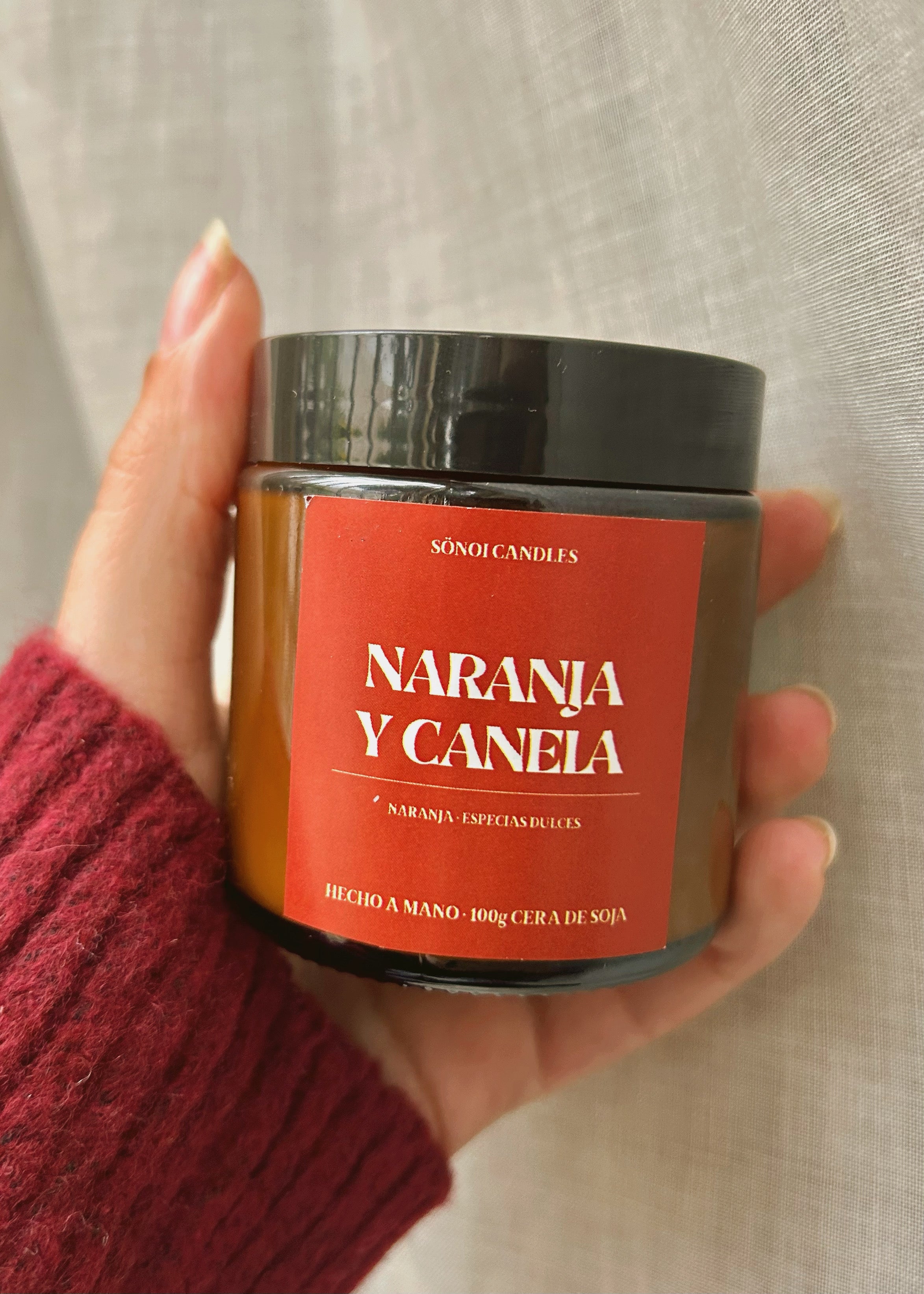 Vela otoño • Naranja y dulces especias