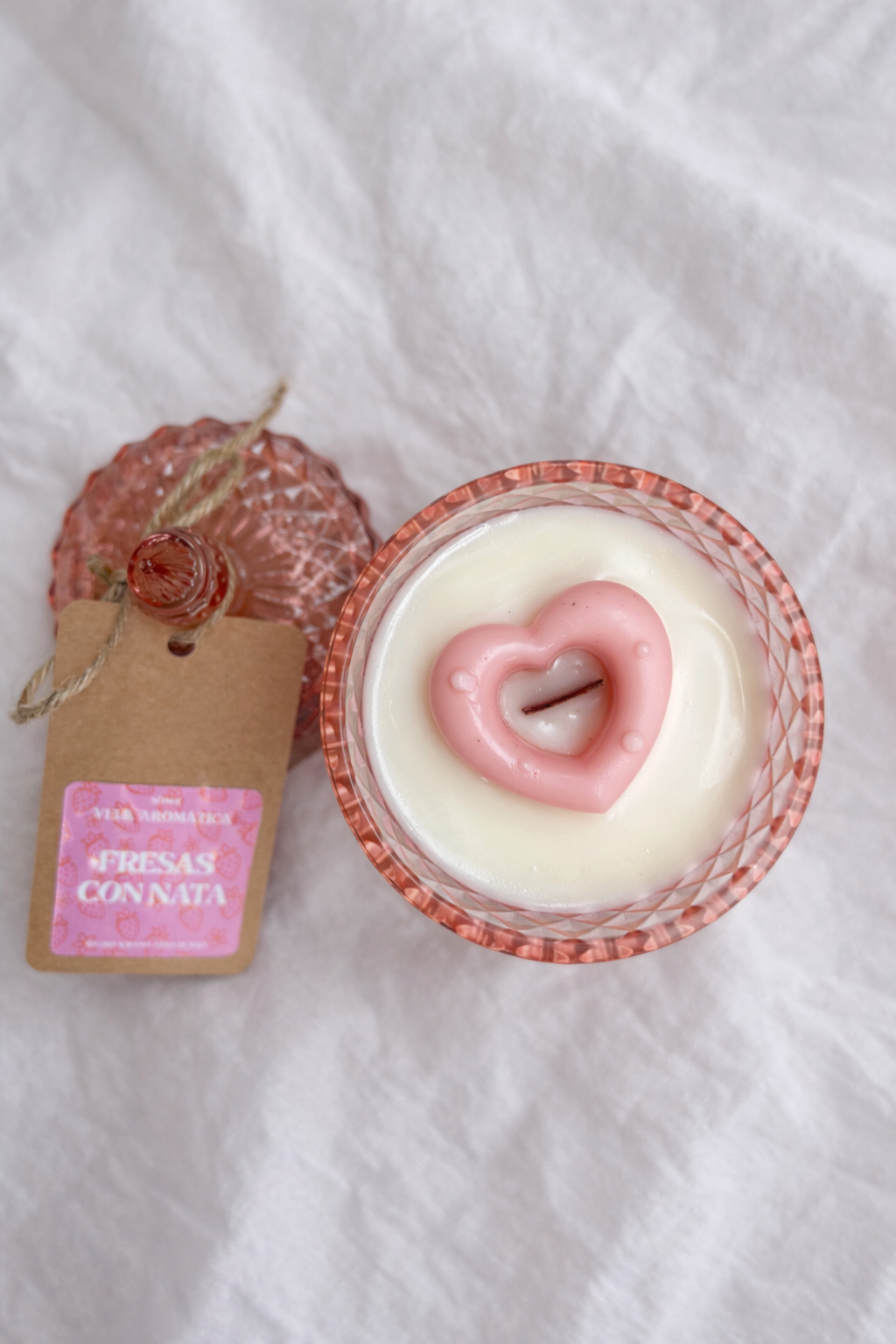 Vela aromática XL Fresas con nata • Outlet