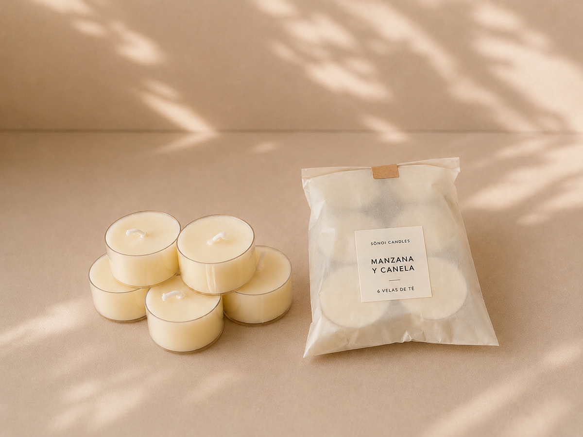 Velas de té con aroma