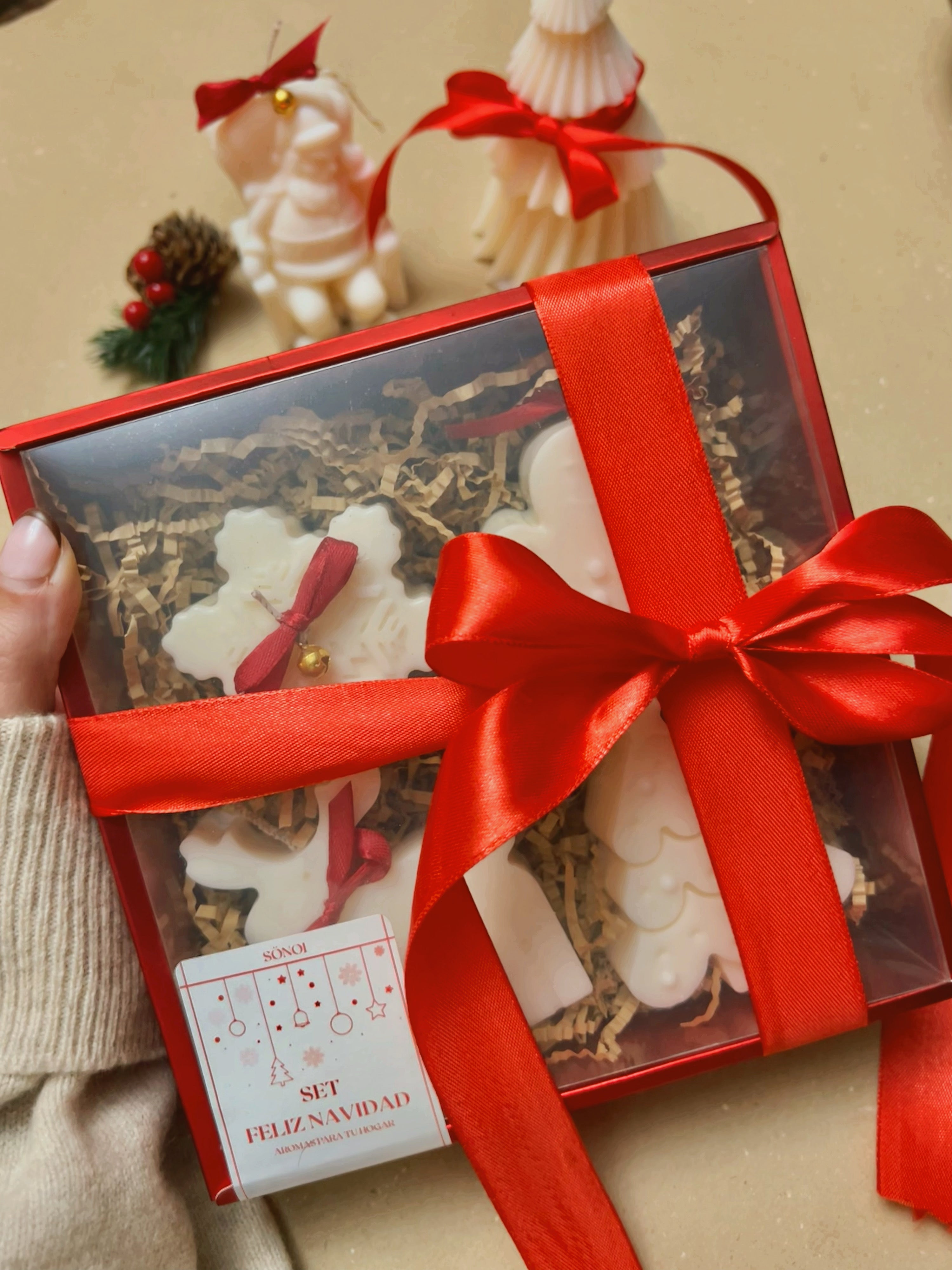 Pack Navidad 4 •Velas de vainilla y galleta