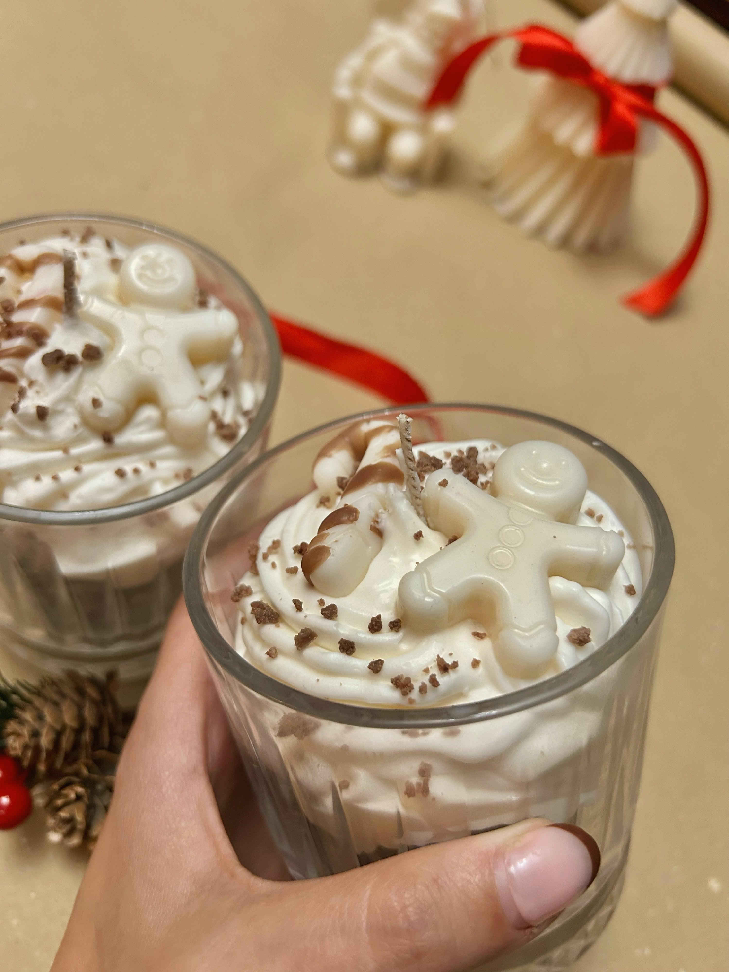 Vela postre • Galleta de jengibre