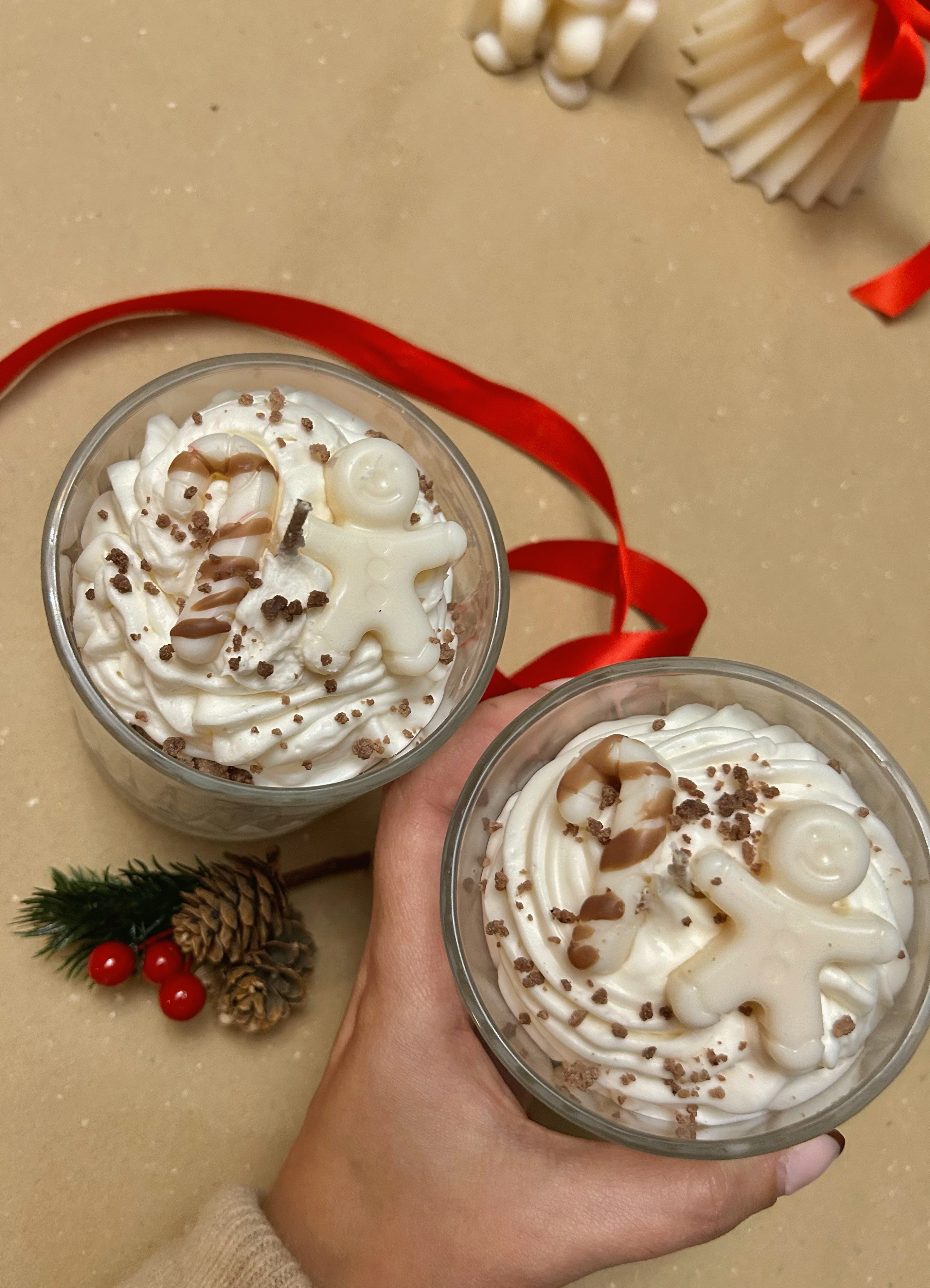 Vela postre • Galleta de jengibre