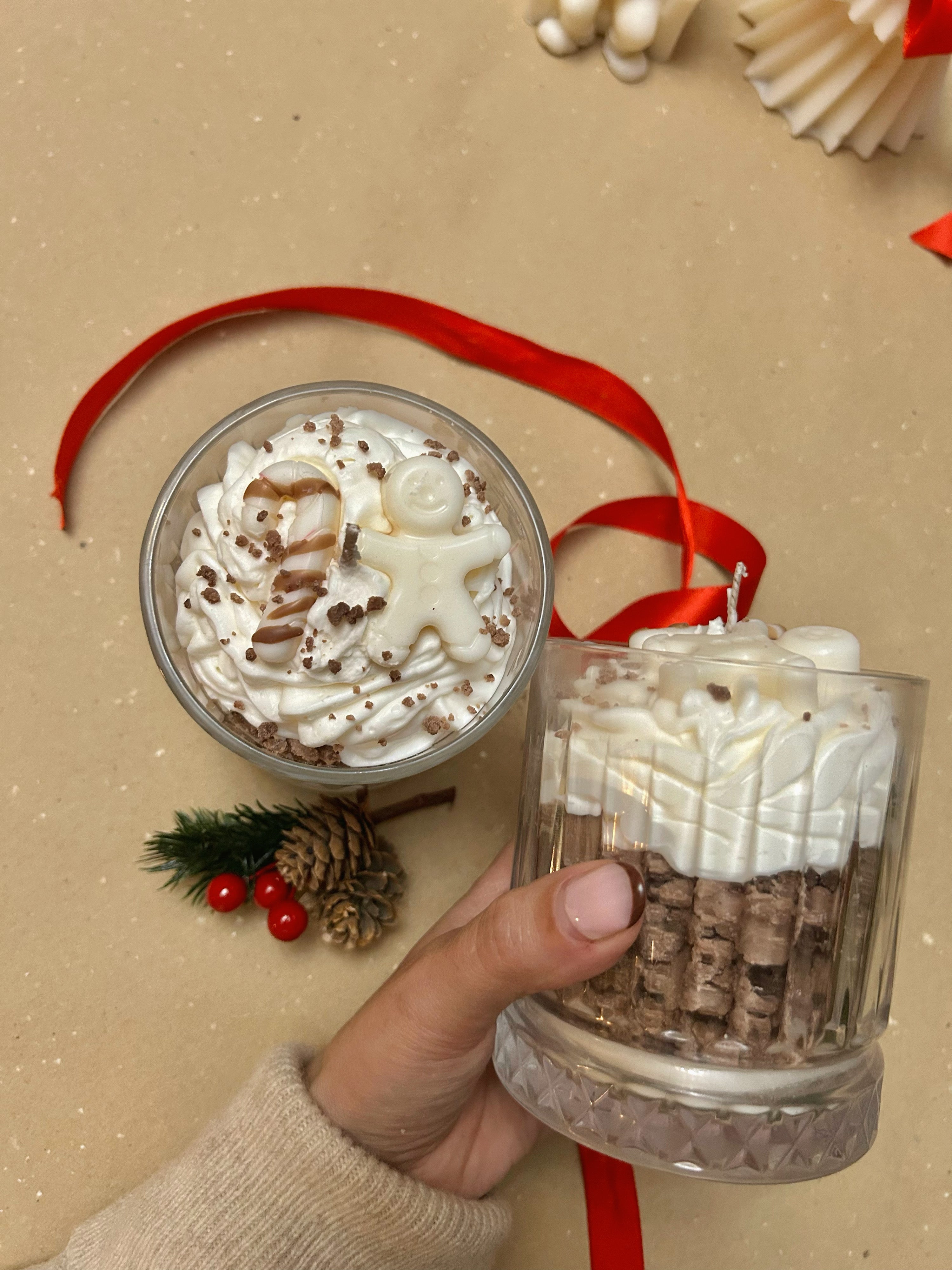 Vela postre • Galleta de jengibre