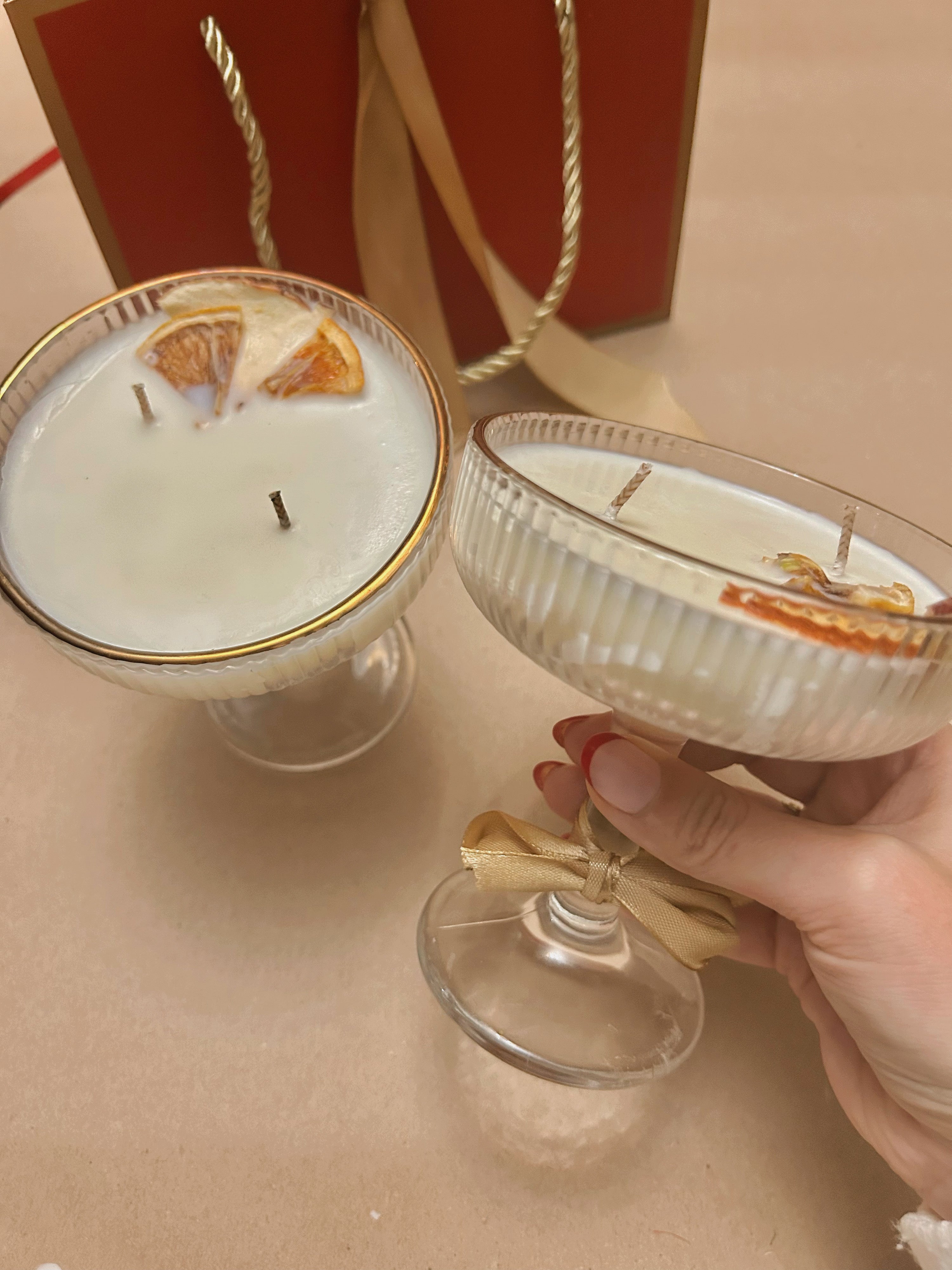 Vela copa ponche de frutas